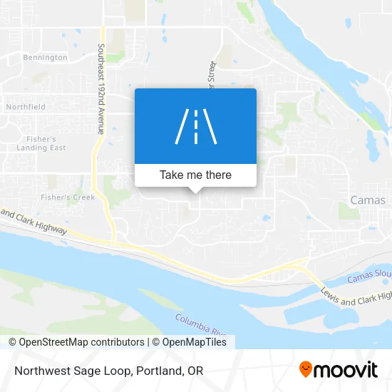 Northwest Sage Loop map