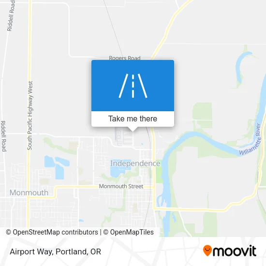 Airport Way map