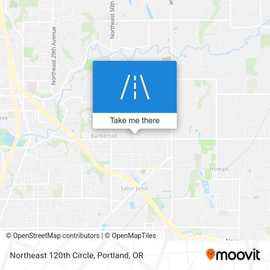 Northeast 120th Circle map