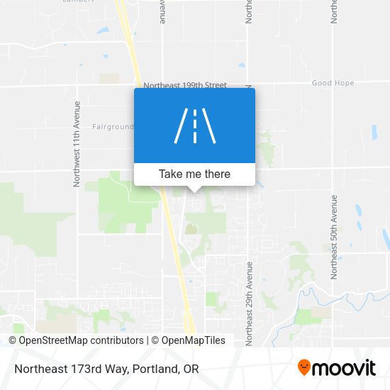 Mapa de Northeast 173rd Way