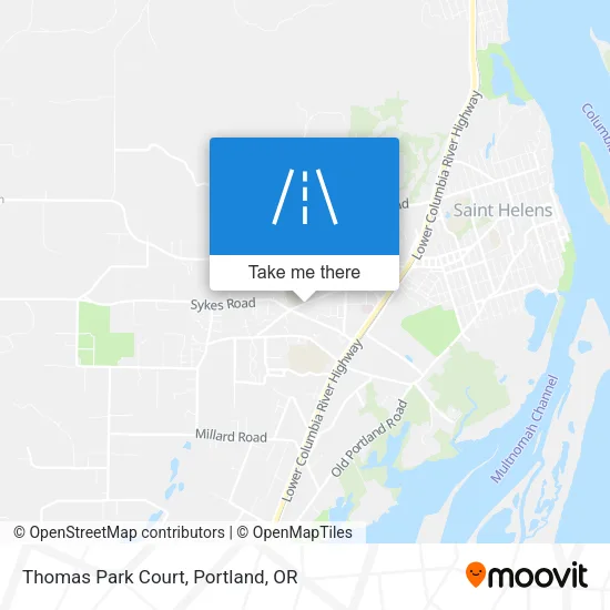 Thomas Park Court map