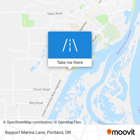 Bayport Marina Lane map