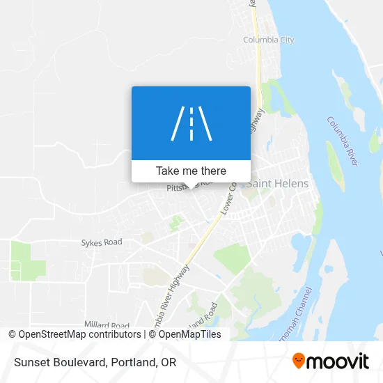 Sunset Boulevard map