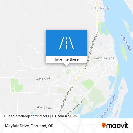 Mayfair Drive map