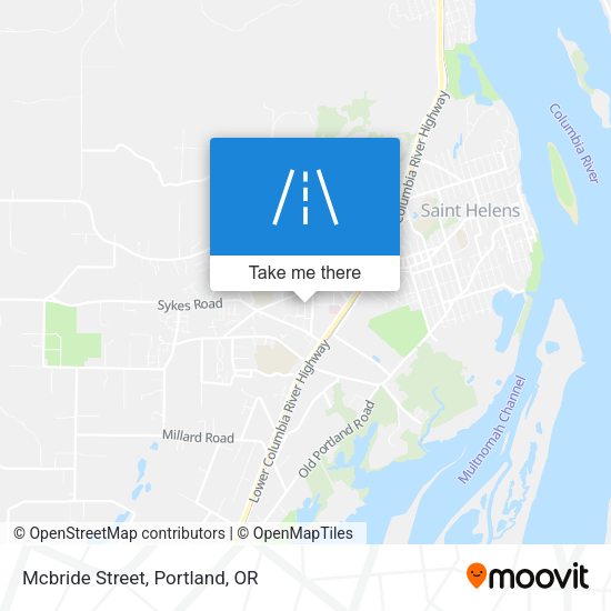 Mapa de Mcbride Street