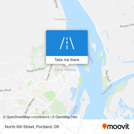 Mapa de North 6th Street