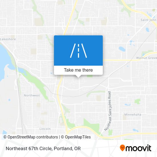 Mapa de Northeast 67th Circle