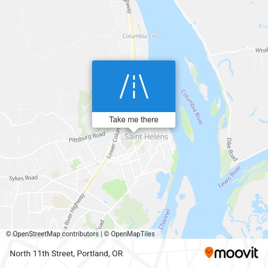 Mapa de North 11th Street