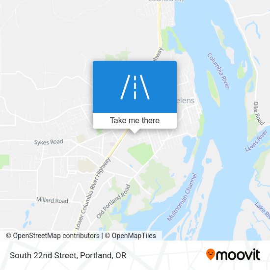 Mapa de South 22nd Street