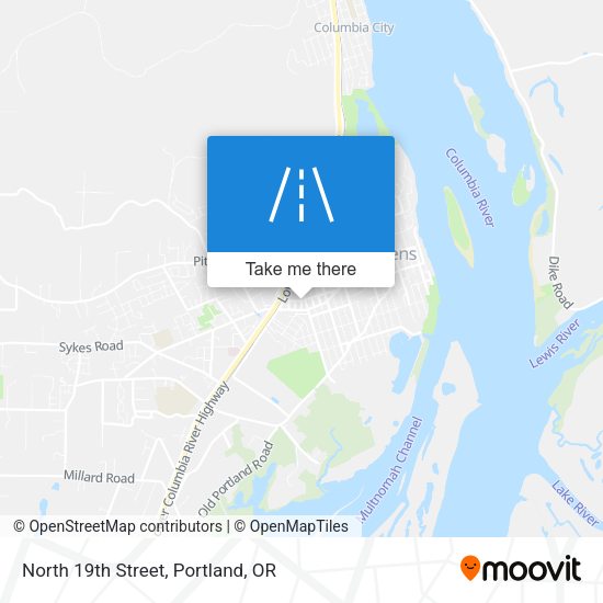 Mapa de North 19th Street