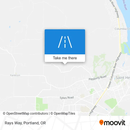 Rays Way map
