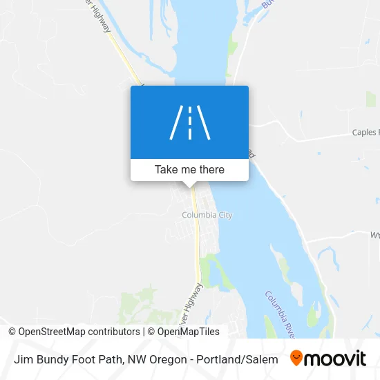 Jim Bundy Foot Path map