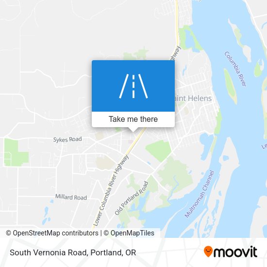 Mapa de South Vernonia Road