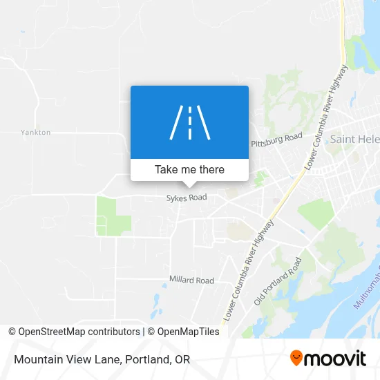 Mountain View Lane map