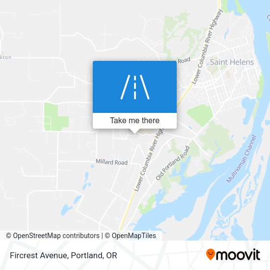Mapa de Fircrest Avenue