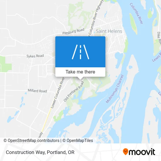 Construction Way map