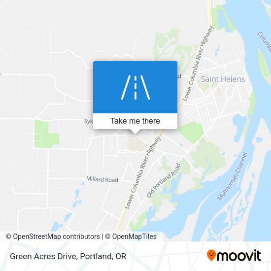 Green Acres Drive map