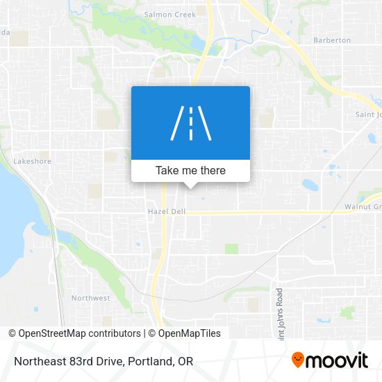 Northeast 83rd Drive map
