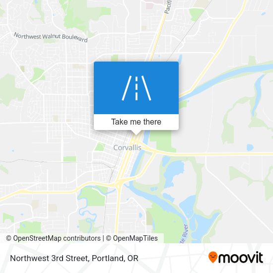 Northwest 3rd Street map