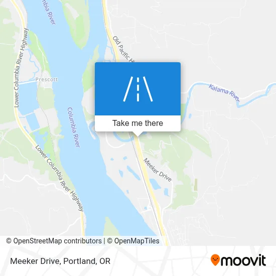 Meeker Drive map
