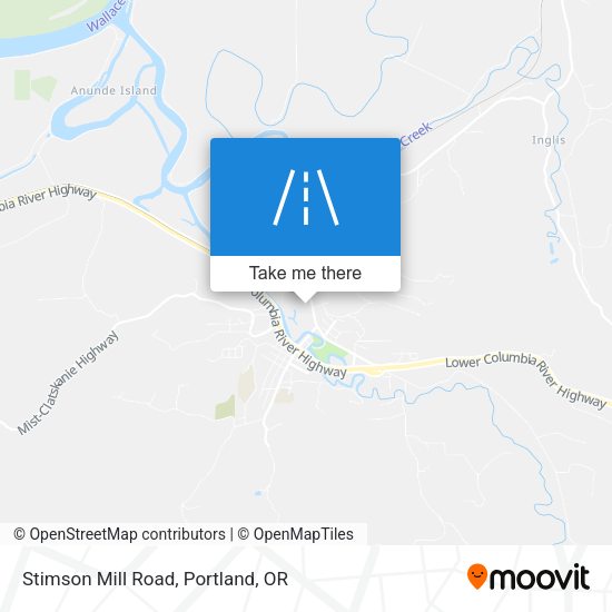 Stimson Mill Road map