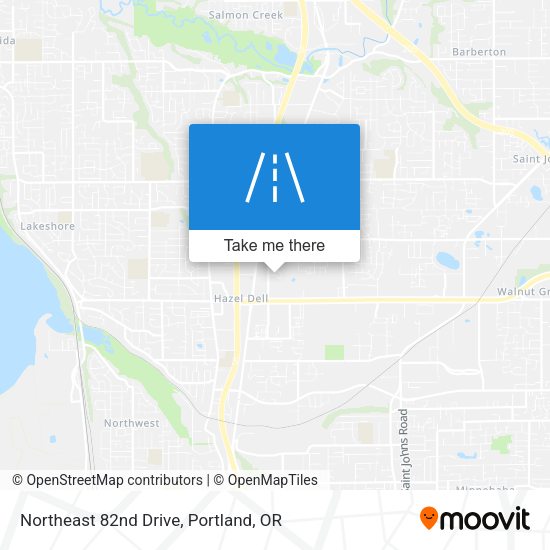 Northeast 82nd Drive map