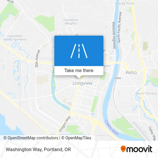 Washington Way map