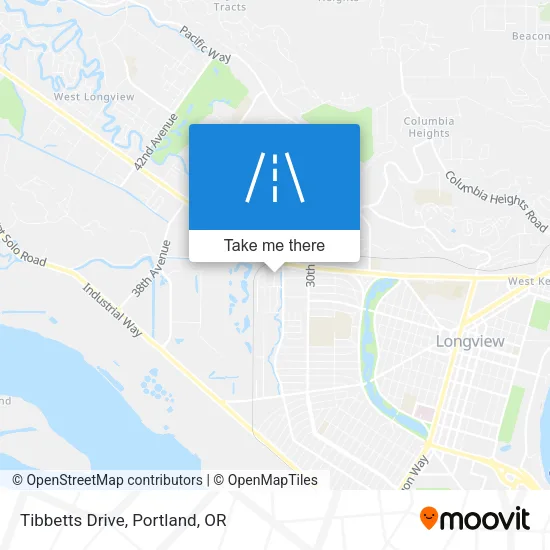 Tibbetts Drive map