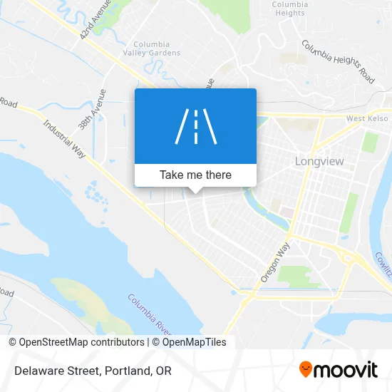 Delaware Street map