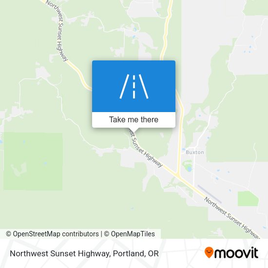 Northwest Sunset Highway map