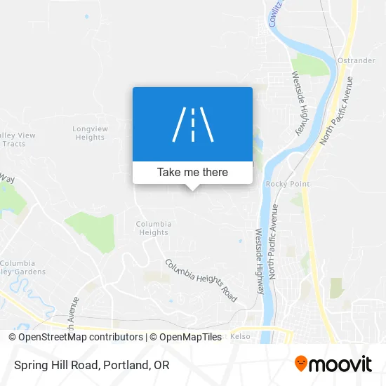 Spring Hill Road map
