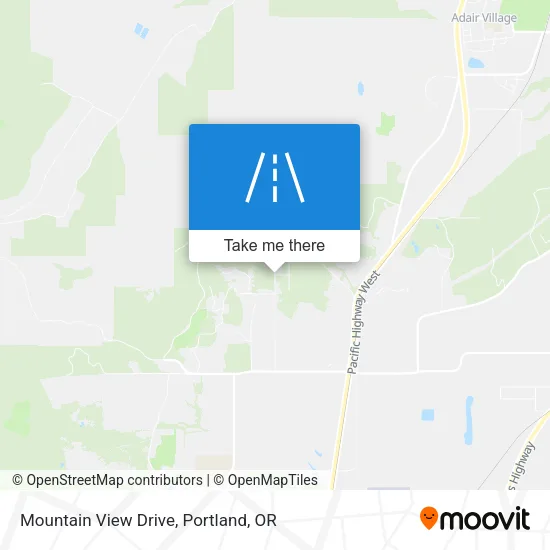 Mountain View Drive map