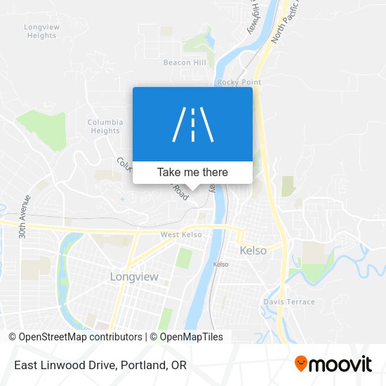 East Linwood Drive map