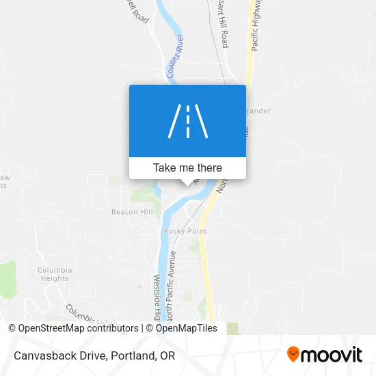 Canvasback Drive map