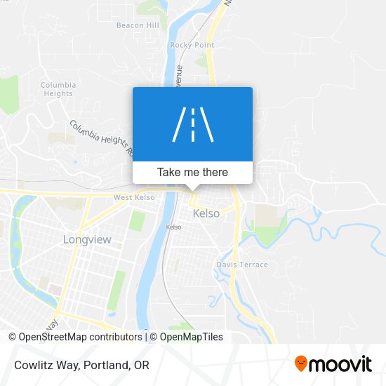 Mapa de Cowlitz Way