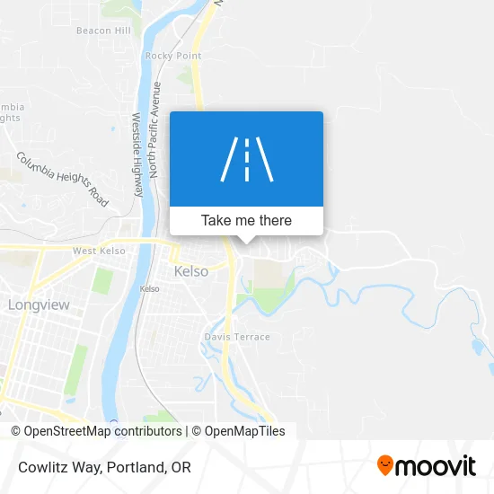 Cowlitz Way map