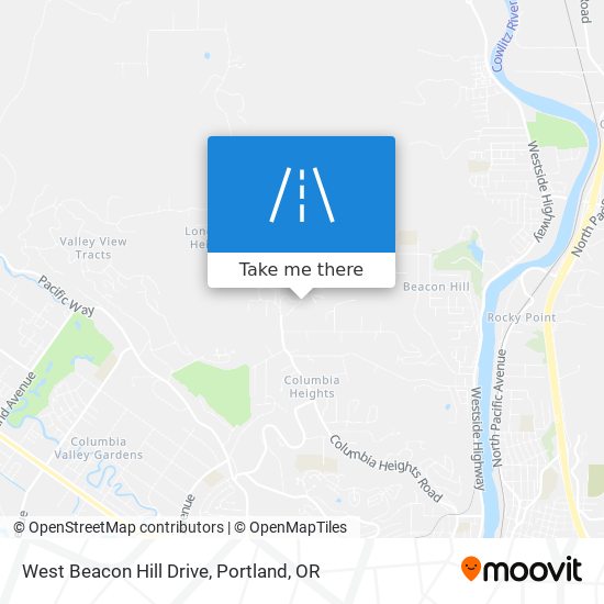Mapa de West Beacon Hill Drive