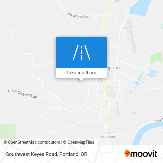 Southwest Keyes Road map
