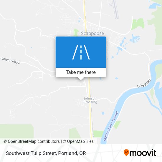 Mapa de Southwest Tulip Street