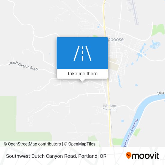 Mapa de Southwest Dutch Canyon Road