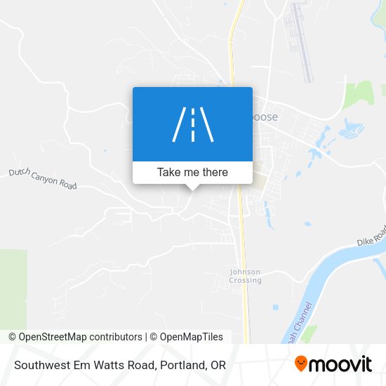 Mapa de Southwest Em Watts Road