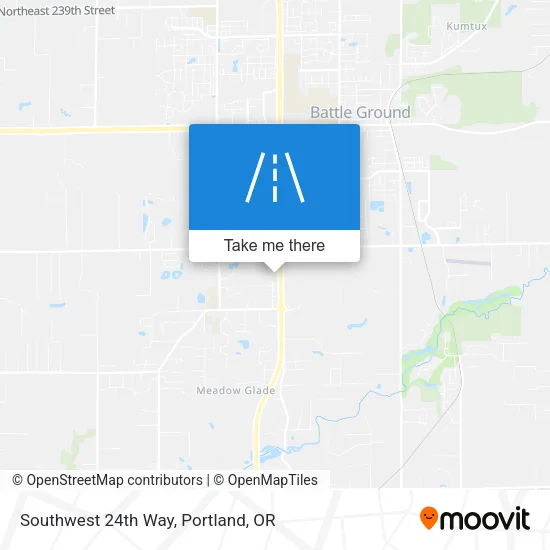 Southwest 24th Way map