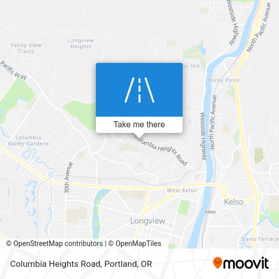 Columbia Heights Road map