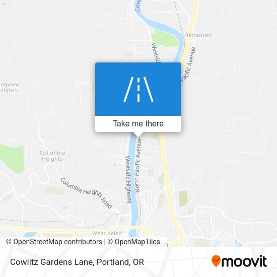 Mapa de Cowlitz Gardens Lane