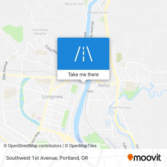 Mapa de Southwest 1st Avenue