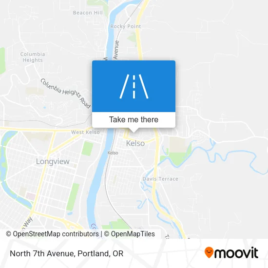 North 7th Avenue map