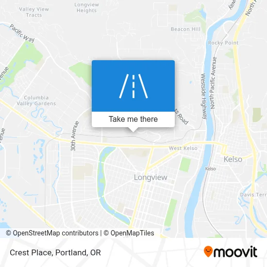 Crest Place map