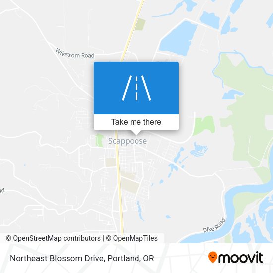 Northeast Blossom Drive map