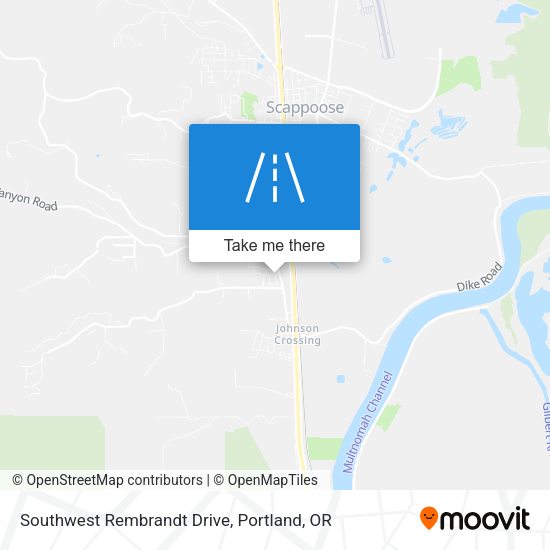 Mapa de Southwest Rembrandt Drive