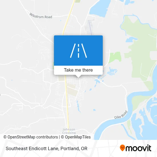 Southeast Endicott Lane map